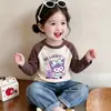 Camiseta Térmica de Polar Cálida para Niñas 2026 Otoño/Invierno Elegante Talla Mediana/Grande para Niños Manga Larga Cuello Redondo Ropa Interior Superior