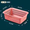 Tina rectangular de plástico engrosada súper grande para lavar verduras, para lavar platos en la cocina, lavar la cara y lavar la ropa, profundizando gran agua Shengguang