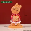 Adornos Navideños de Hombre de Jengibre de Resina Transfronterizos Regalos Navideños para Niños Manualidades de Resina Decoración Navideña para Ventana del Hogar