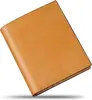 Cartera de negocios multifuncional japonesa Rakuten de cuero curtido vegetal, bifold con monedero grande, cartera para hombre