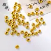 Pulseira de Contas de Ábaco Dourado Liso Estilo Antigo Feita Sob Medida Contas UFO para DIY com Superfície Lisa de Pérola Contas Redondas