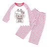 Ropa de Casa para Bebés y Niños, Pijamas de Manga Larga para Niñas, Delgados de Primavera, Ropa de Aire Acondicionado para Niños Pequeños y Grandes con Dibujos Animados para Usar por Fuera