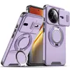 Adequado para capa de celular Redmi K80, capa de celular Xiaomi 14T com suporte de janela deslizante, capa de celular Redmi Note 15 Pro