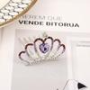 Acessório de Cabeça Coroa para Meninas Coroa Coreana Infantil Show de Aniversário Princesa Bebê Grampo de Cabelo com Strass Acessório de Cabeça Atacado