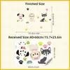 Pegatina de Pared Autoadhesiva con Huella de Pata de Perro Linda de Dibujos Animados Estilo Ins Simple Pegatina Decorativa para Habitación Infantil Dormitorio ZN3168H