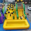 Resbaladilla Inflable Grande para Exteriores, Resbaladilla Engrosada y Resistente al Desgaste para Parque Infantil, Equipo de Diversión Plegable Portátil