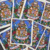 Thangka Pintado à Mão de Hoton, Xizang, Nepal, Apresentando os Oito Símbolos Auspiciosos, Imagem de Thangka com Núcleo de Cartão 4*5