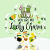 St Transparente de Acrílico de Trébol de Cuatro Hojas Nuevo Producto Transfronterizo. Decoración del Día de San Patricio Bendición Irlandesa Adornos Decorativos
