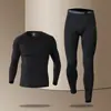 Mallas de Invierno para Hombre, Alta Elasticidad, Entrenamiento, Forradas de Polar, Cálidas, Ajustadas, Pantalones de Yoga Tiburón, de Secado Rápido, Deportivas, Elásticas, Adecuadas para Uso al Aire Libre