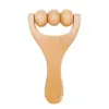Masajeador de Madera Maciza de Zhejiang Portátil de Mano Tirachinas Masajeador Meridiano de Hombro y Cuello Masajeador de Empuje Manual Fabricante Suministro Directo