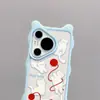 Funda para Teléfono Móvil Adecuada para Huawei Pura70, Funda para Teléfono Móvil de Dibujos Animados de Gama Alta Huawei P60Pro con Lindo Diseño de Gatito