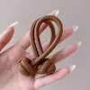 Cuerda para el pelo de coleta alta que no se cae, banda para el pelo con botón para niñas, banda de goma, cuerda para el pelo de coleta de alta elasticidad y duradera, diadema, funda de cuero