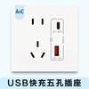Tomada de interruptor ultrafina Rogue Longwei asa um ou dois simples duplo controle multicontrole painel 86 plugue de ar condicionado de cinco furos três furos
