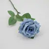 Flor de Rosa Artificial Tallo Único Múltiples Cabezas Rosa Roja Decoración para el Hogar Boda Arreglo Flor Artificial Hecha a Mano Venta al por Mayor Transfronteriza