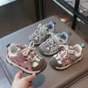 Zapatos tipo 'Dad Shoes' para Niña Pequeña, Zapatos de Caminar Antideslizantes para Exteriores, Nuevo Estilo Otoño, Zapatos Deportivos Ligeros y Transpirables para Niños, Zapatos Casuales