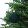 Bolas de Natal flocadas transfronteiriças, bolas de Natal de pelúcia multicoloridas, decorações de árvore de Natal, enfeites festivos para arranjos de cena de feriado
