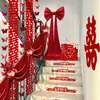Decoración de Pasamanos de Escalera Boda Rural Hombres y Mujeres Palabra Feliz Peldaños Pared Diseño de Habitación de Boda Set de Flores de Boda