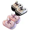 Pantuflas de algodón para niños y niñas, de otoño e invierno, de dibujos animados para bebé, para el hogar, de padre e hijo, zapatos de algodón para interior