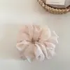 Suave y Etéreo Scrunchie de Gasa, Lazo para Cola de Caballo Esponjoso Estilo Francés, Accesorio para el Cabello Versátil, Nuevo Modelo