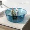 Bacia transparente de plástico para dormitório, lavatório ampliado, lavatório para lavanderia, casa espessada, durável, de alto valor, bacia especial para crianças