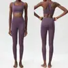 Onda Onda Pequeña Conjunto de Ropa de Yoga Talla Grande para Mujer Pegamento Líquido Nude Ajustado para Correr Deportes Ropa de Fitness Conjunto de Dos Piezas