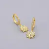 Pendientes de Personalidad Estilo Coreano con Sol, Estrellas, Cohete, Corazón Asimétrico, Cactus y Versátiles Accesorios para Orejas de Estrella