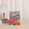 Saco de Papel Estampado Criativo de Corrida Desenho Animado Sacola de Lembrancinha para Festa de Aniversário Bolsa de Mão Presente para Crianças Sacola de Presente Pronta para Venda