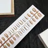 Puntas de Uñas Artísticas Simples Transparentes Estilo Ojo de Gato Anchas Tiras Pre-hechas 30 Piezas Por Tamaño Uñas Portátiles Fábrica Directa Personalización
