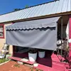 Toldo Plegable Retráctil para Sol y Lluvia sin Taladro con Cortinas Laterales Uso en Exteriores Patio Hogar Manivela Cortina de Balcón Envío Gratis