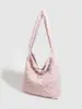Bolso Peludo de Nuevo Diseño Nicho Estilo Coreano de Invierno, Versátil para el Trabajo, Gran Capacidad, Salida Casual, Bolso de Hombro de Moda