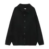 Suéter cárdigan de cuello alto retro de alta gama estilo coreano para mujer, nuevo de otoño, casual, suelto, top abrigo de moda