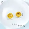 Filigrana de Piedras Preciosas Rojas y Verdes con Agujero Pasante Accesorios para Joyería DIY, Color Esmalte Dorado Antiguo Cobre Chapado en Oro Estilo Chino Retro