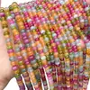 Turmalina de Dulce Natural Calcedonia Cuentas de Ábaco Cuentas Espaciadoras Accesorios para Joyería DIY Pulseras con Cuentas Collares Productos Semi-Terminados