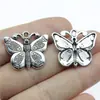 27x22mm 3.3g Plata Antigua Accesorios para Joyería DIY Venta Caliente Transfronteriza Fabricante Mayorista Colgante de Pez Mariposa