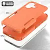 Producto de Venta Caliente Transfronterizo Adecuado para iPhone Apple 16 Funda con Bloques de Color Anti-Caídas 17 Pro Max Funda de Teléfono Dos en Uno