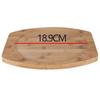 Base Espessada Base de Madeira Placa de Ferro Placa Redonda de Bambu Placa de Bambu Base para Teppanyaki Placa para Bife Placa para Utensílios de Mesa