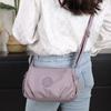 2024 Nueva Moda Bolso de Hombro Casual Plisado Simple Tela de Nylon Bolso Cuadrado Pequeño Bolso Cruzado para Mujer para Desplazamientos al Aire Libre
