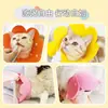 Anel elizabeth feltro coleira pet gato pós-operatório anti-lambida anel de vergonha girassol coleira elizabeth