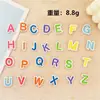Patch de Bordado Autoadesivo com Letras Inglesas Coloridas Simples Retrô. Diário DIY Decoração Embelezamento para Computador Telefone Roupas