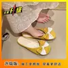 Pantuflas de Media Punta Cerradas de Moda y Cómodas para Mujer, Nuevo Estilo Verano 2026, Mocasines Planos sin Cordones con Lazo