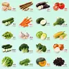 144 pegatinas verdes de frutas y verduras para decoración de alimentos, alta definición, creativas, realistas, pegatinas educativas y de iluminación cognitiva para niños