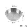 Pratos Laterais Coreanos de Aço Inoxidável 304, Pratos Comerciais para Kimchi, Pratos para Condimentos e Molhos, Pratos para Mergulho para Churrasco, Pratos para Petiscos de Fundo Plano
