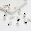 Novas Contas de Cerâmica Pintadas à Mão para o Natal Boneco de Neve Árvore de Natal Contas Soltas Material para Pulseira Colar DIY Acessórios de Miçangas