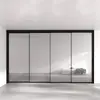 Puerta corredera divisoria de balcón moderna y minimalista para cocina del hogar, puerta de vidrio, puerta corredera entrelazada de aleación de aluminio, puerta corredera insonorizada
