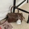 Bolso Boston Retro a la Moda 2026 Primavera Nuevo Estilo Bolso de Mano Sencillo y de Moda para Mujer Bolso tipo Almohada Casual de Gama Alta