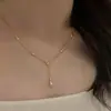 Explosiones del Libro Rojo Collar Rachel para Mujer 2024 Nueva Moda Doble Cadena para Clavícula con Borla Cadena para Suéter