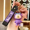 Lindo colgante de llavero de oso, decoración de coche y bolso moderna y exquisita, llavero, pequeño regalo, venta al por mayor de pequeños artículos