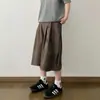 Pantalones retro japoneses holgados de silueta A con pliegues para hombre y mujer, de verano, fluidos, color liso, versátiles, tobilleros, ins
