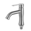 Exportación transfronteriza acero inoxidable 304 cepillado monomando frío lavabo de cintura pequeña dorado lavabo boquilla de agua