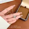 Colar Estrela e Lua Estilo Concerto Estrela Colar Estrela de Arroz Casal Colar com Pingente Elemento Estrela Corrente da Clavícula